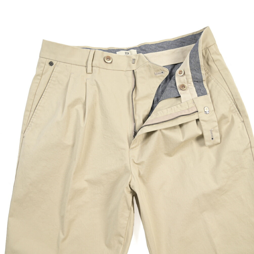 GTA “DANTE” ストレッチコットン ツータックチノパンツ / COMFORT FIT