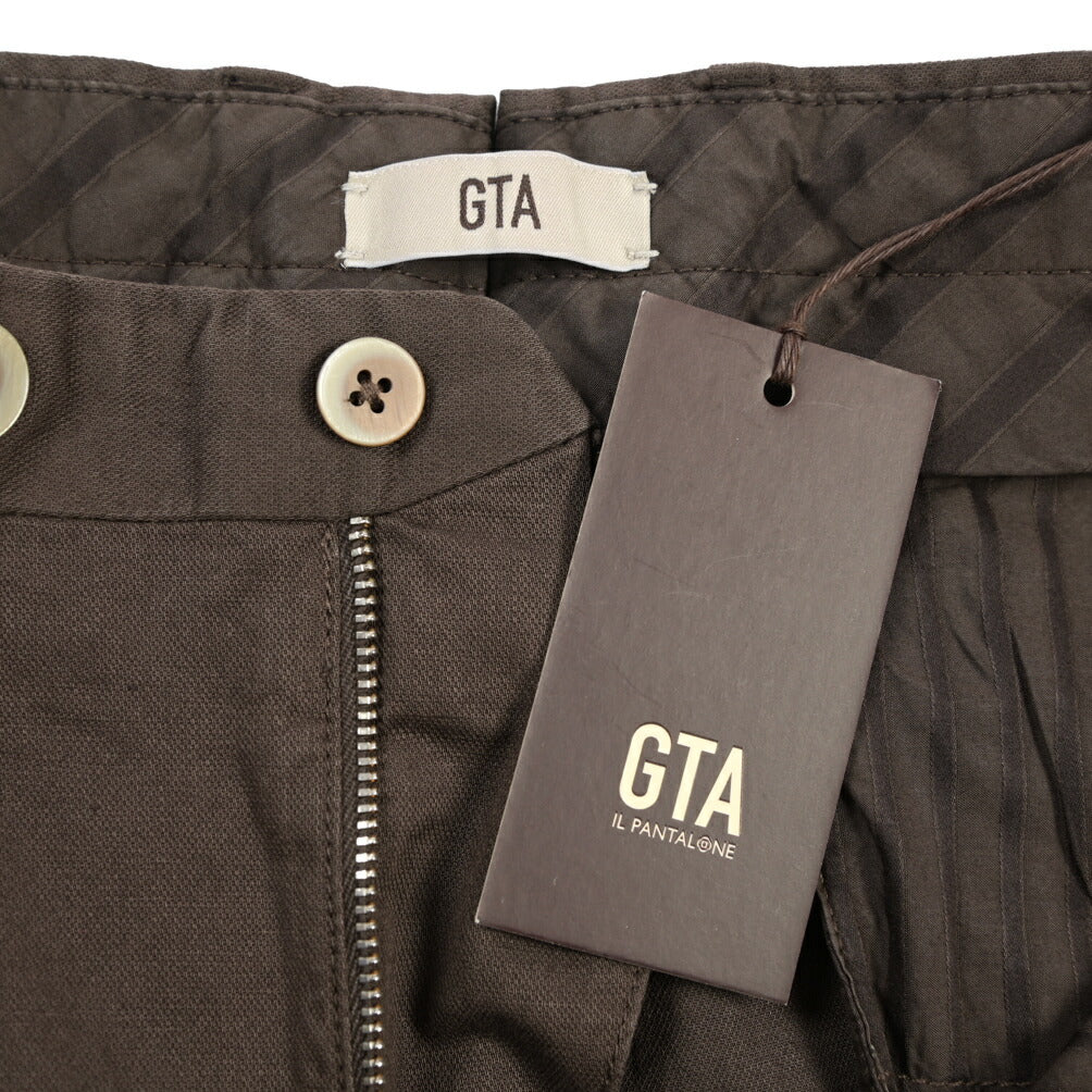 GTA “LUCA” リネン混コットン ツータックパンツ / REGULAR FIT