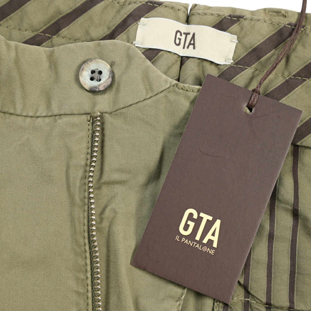 GTA “800 K” ストレッチコットン ノータックチノパンツ / EXTRASLIM FIT