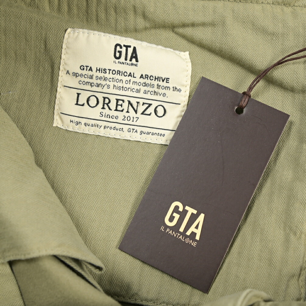 GTA “LORENZO DE” ストレッチコットン ノータックパンツ / COMFORT FIT