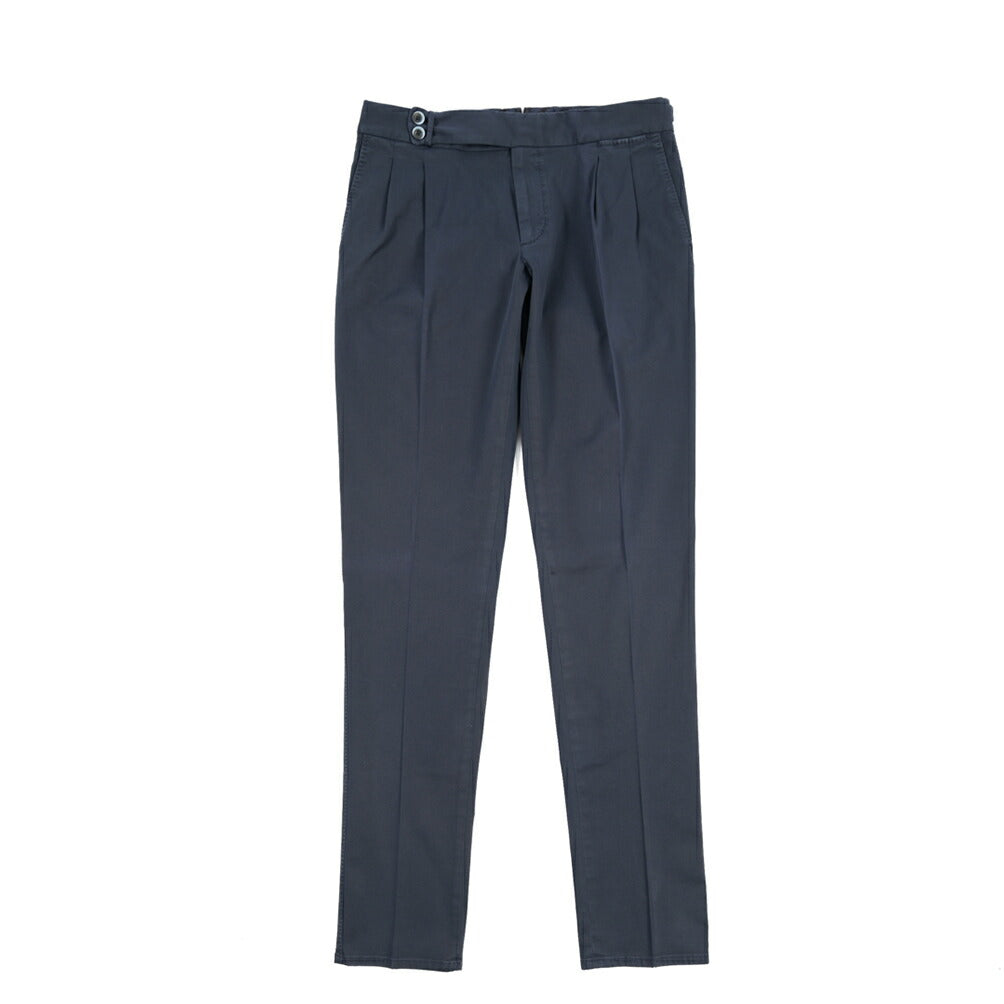GTA “MAX II” SLIM FIT ストレッチコットン ツータックベルトレスパンツ / SLIM FIT