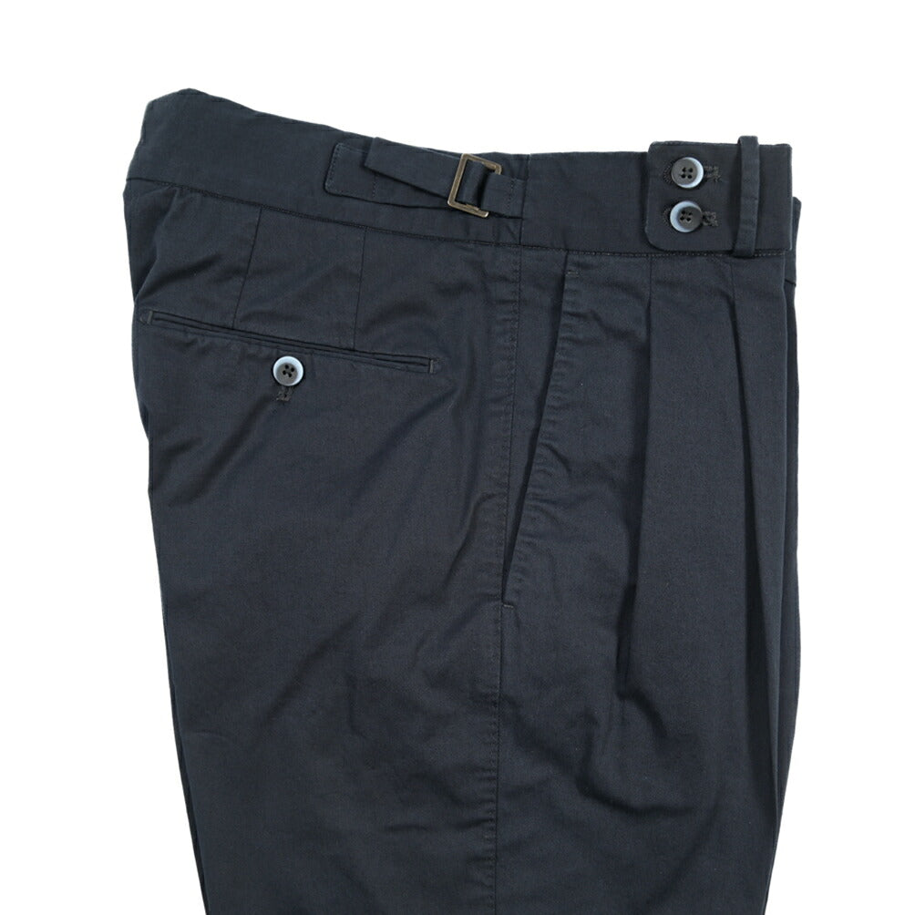 GTA “MAX II” ストレッチコットン ツータックベルトレスパンツ / COMFORT FIT