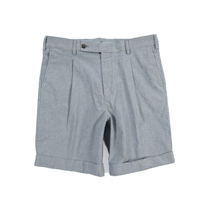 BERWICH “BERMUDA 1P-GD” ストレッチコットン ワンタックショーツ