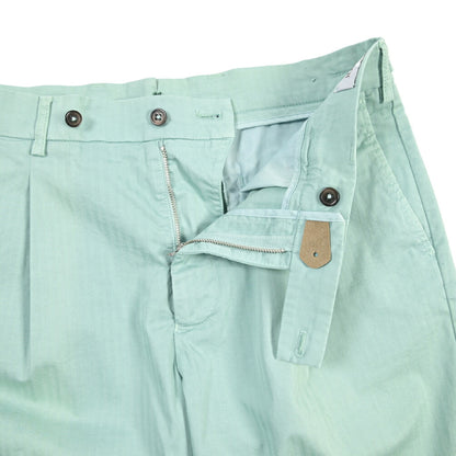 BERWICH “BERMUDA 1P-GD” ストレッチコットン ワンタックショーツ