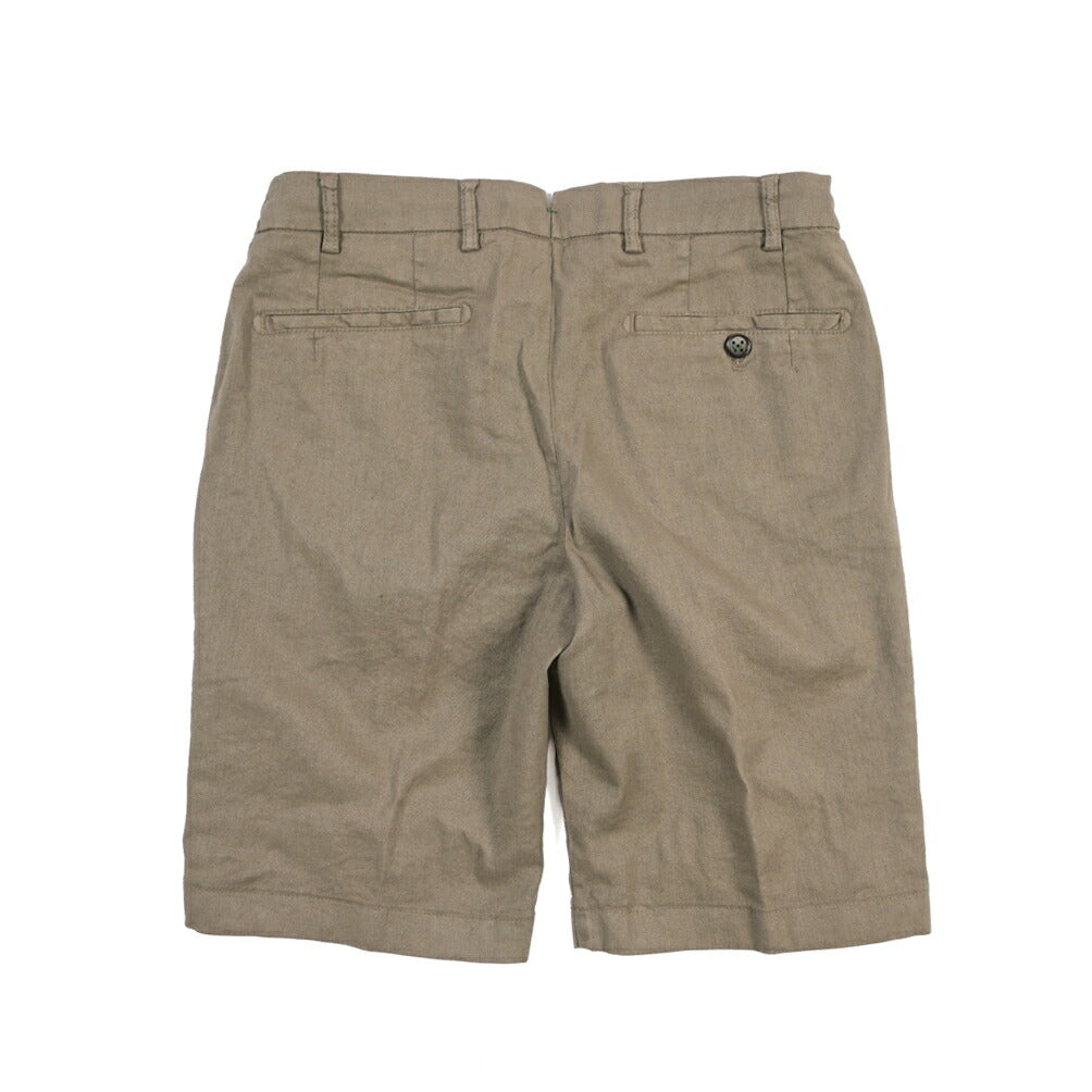 SALE｜BERWICH “BERMUDA ELAX-GD” リネン混コットン ストレッチショーツ