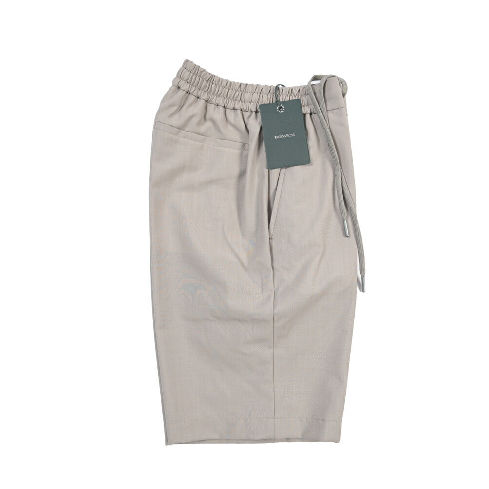 SALE｜BERWICH “SHORT SPIAGGIA” ストレッチウール ノータックショーツ