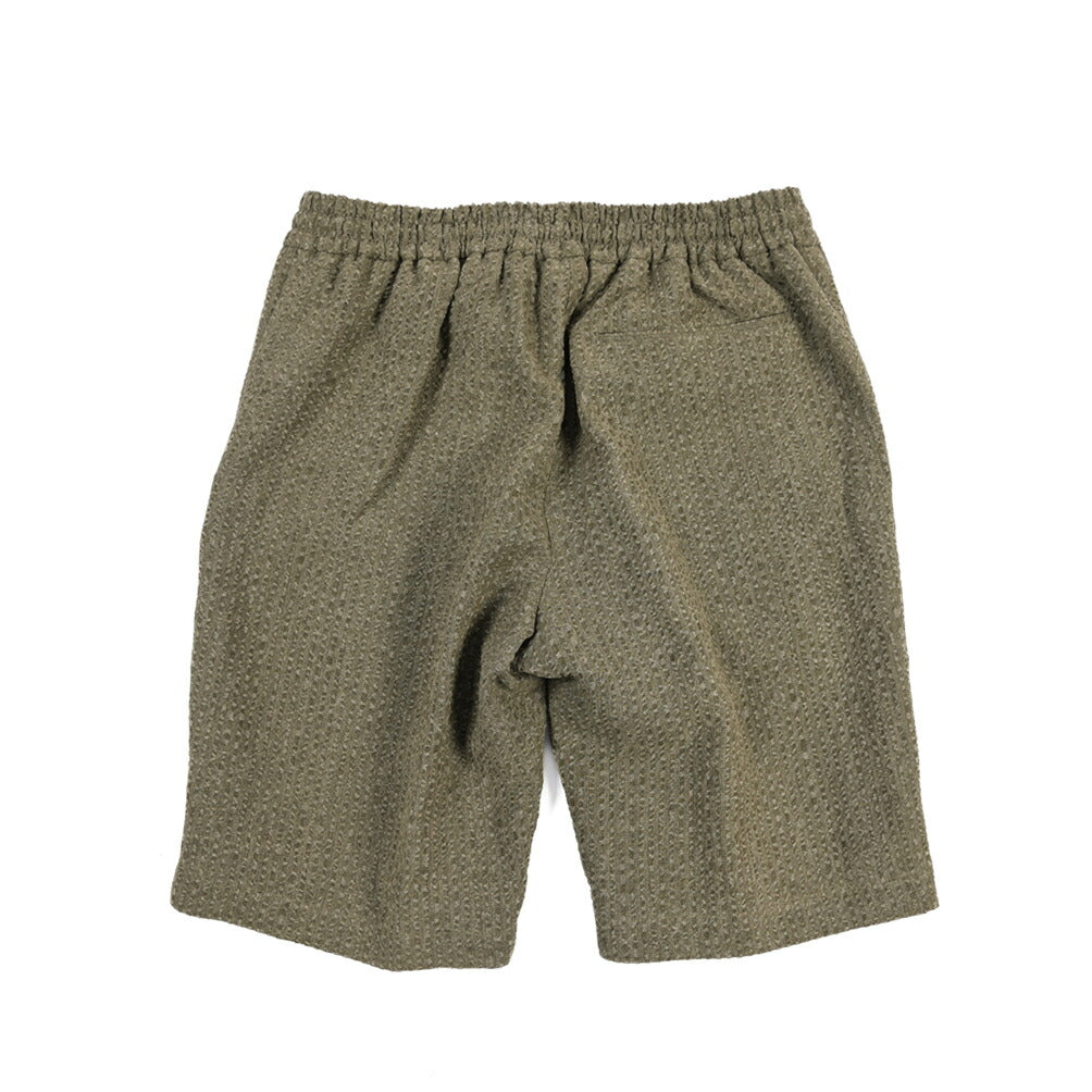 BERWICH “SHORT SPIAGGIA” リヨセル混リネン ノータックショーツ