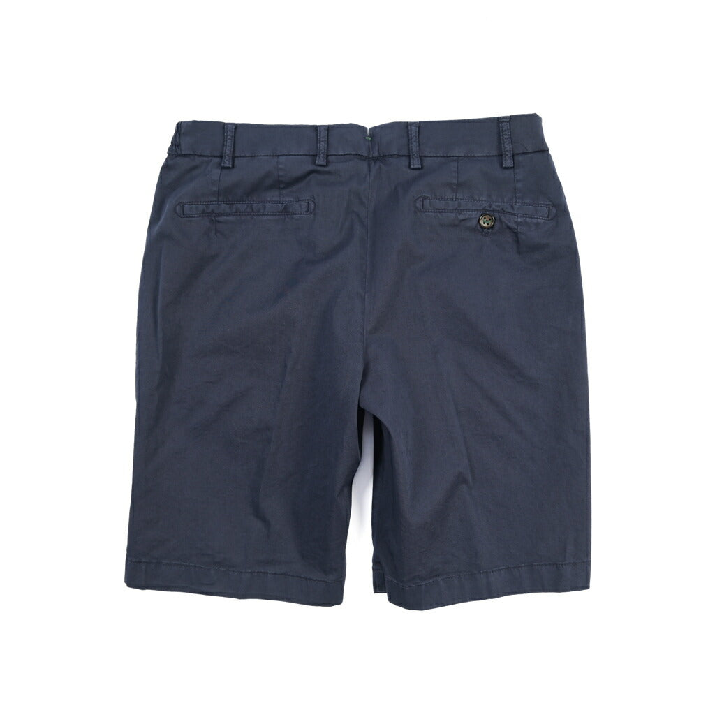 BERWICH “BERMUDA ELAX-GD” ストレッチコットン ノータックショーツ / 製品染め