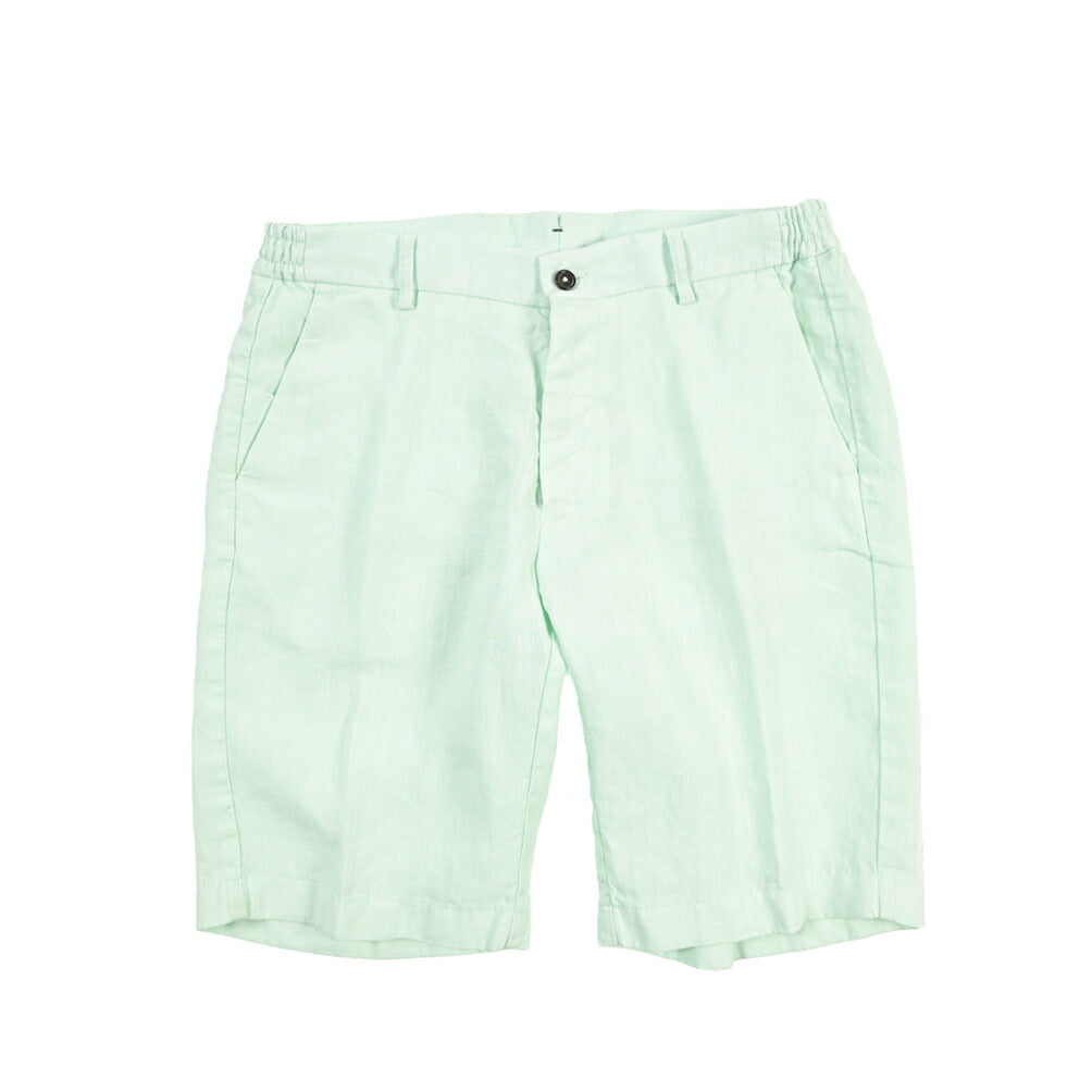 SALE｜BERWICH “BERMUDA ELAX-GD” リネン100% ノータックショーツ