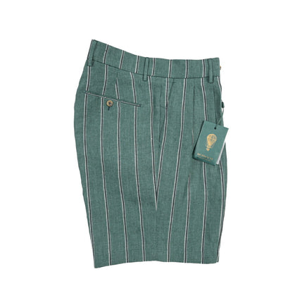 SALE｜BERWICH “BERMUDA 2P” リネン100% ツータックショーツ