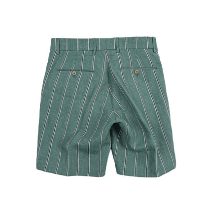 SALE｜BERWICH “BERMUDA 2P” リネン100% ツータックショーツ