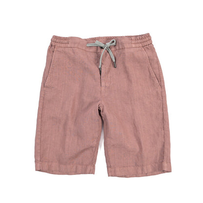 BERWICH “SHORT SPIAGGIA-GD” リネン100% ノータックショーツ