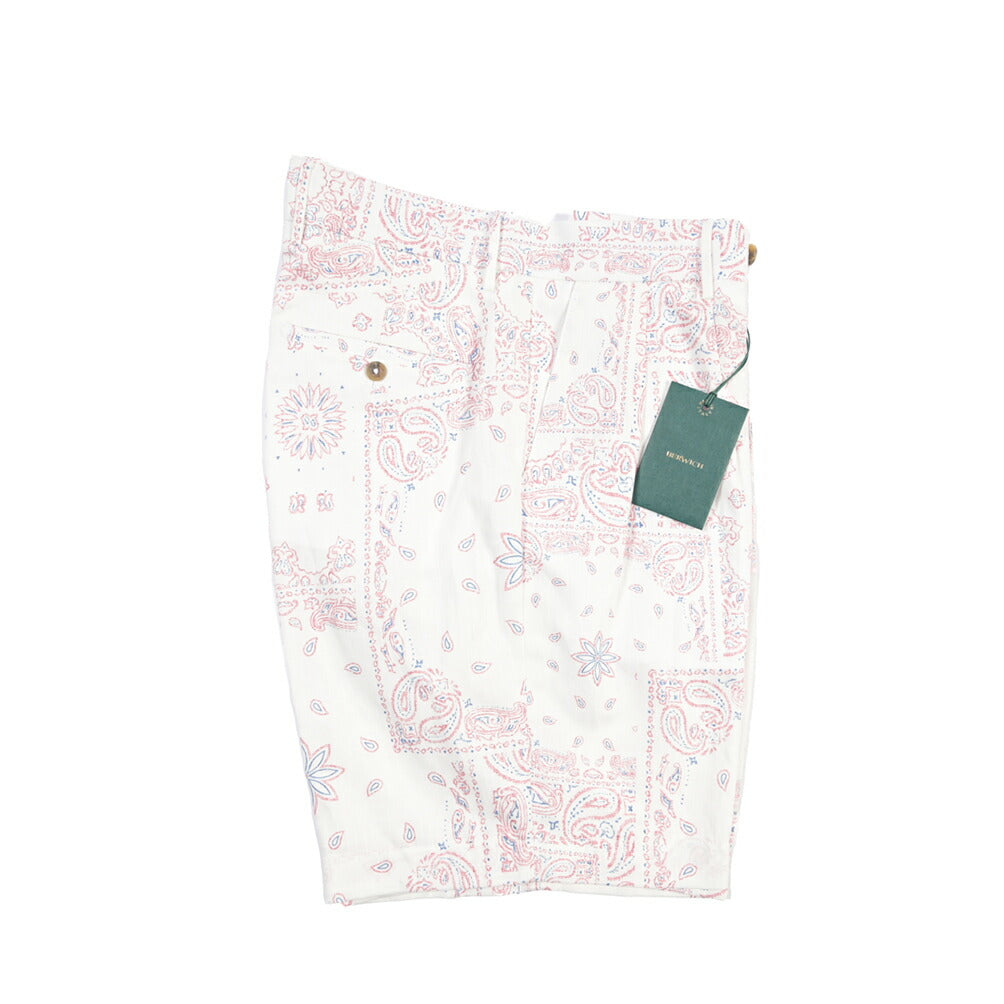 SALE｜BERWICH “BERMUDA 2P” コットン100% ツータックショーツ