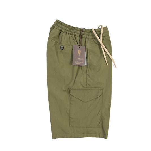 SALE｜BERWICH “BERMUDA SAFARI” リネン混コットン ストレッチショーツ