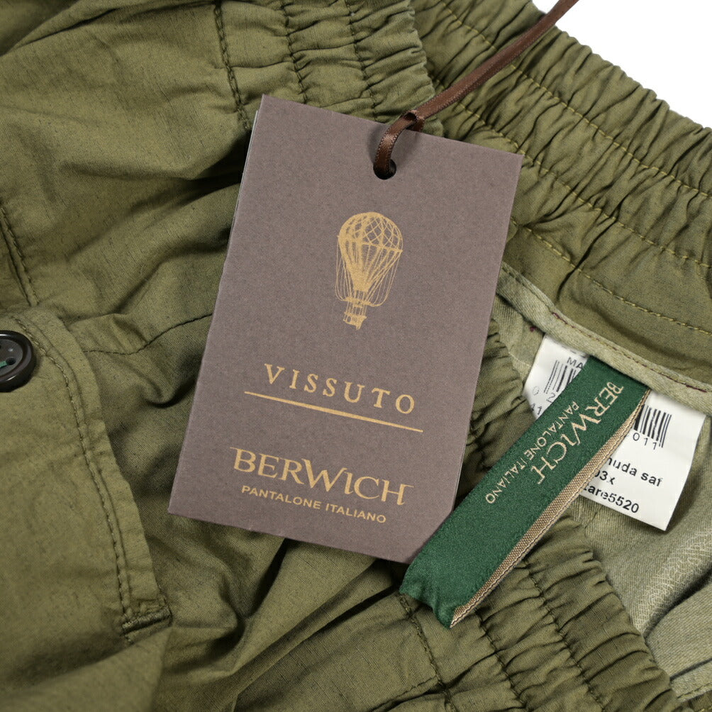 SALE｜BERWICH “BERMUDA SAFARI” リネン混コットン ストレッチショーツ