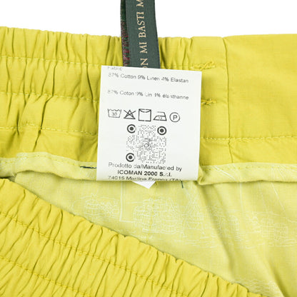 SALE｜BERWICH “BERMUDA SAFARI-GD” リネン混コットン ストレッチショーツ