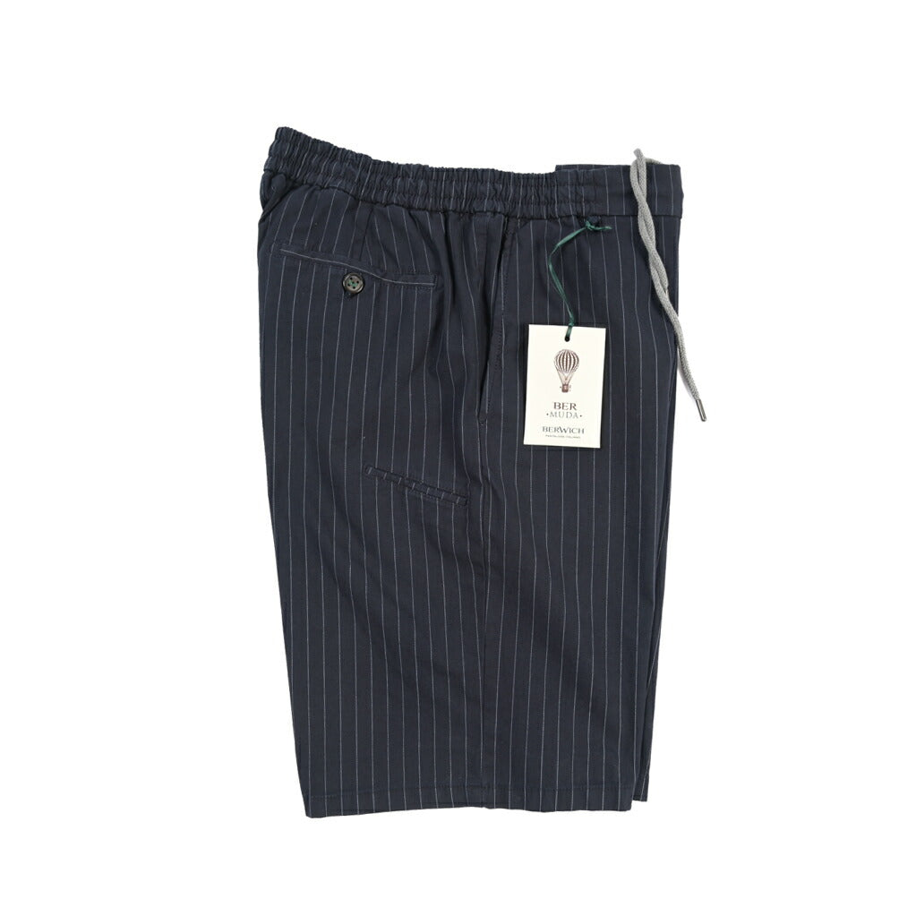 SALE｜BERWICH “BERMUDA JOGGER” ストレッチコットン ノータックショーツ