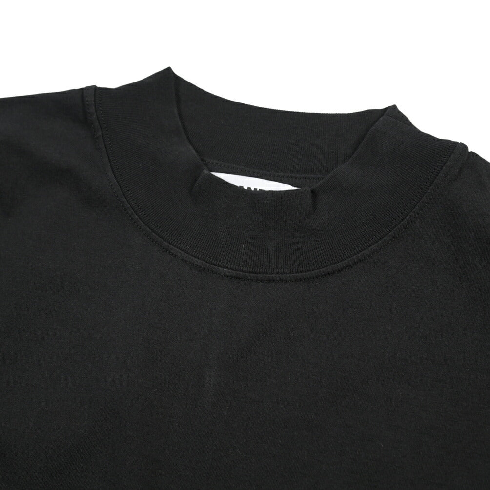 26-27AW JIL SANDER コットン100% 長袖モックネックTシャツ / BOXY FITT