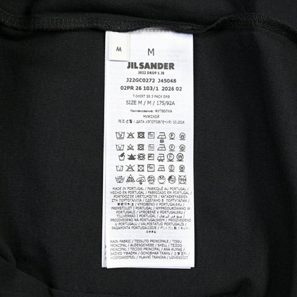 26-27AW JIL SANDER オーガニックコットン100% 3パックTシャツ / RELAX FIT