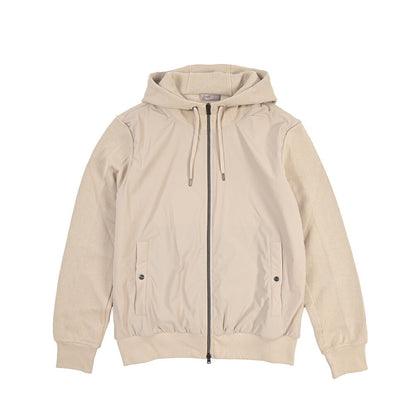 26-27AW HERNO Resort 異素材コンビ 中綿フード付きブルゾン