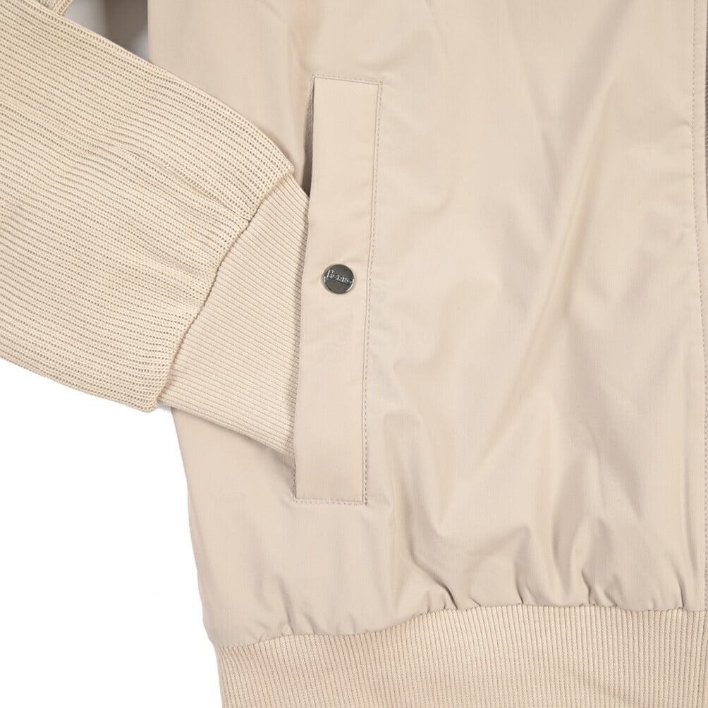 26-27AW HERNO Resort 異素材コンビ 中綿フード付きブルゾン