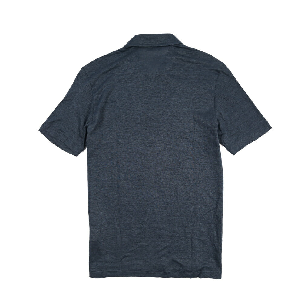 26SS GRAN SASSO リネン100% 半袖ニットスキッパーポロシャツ