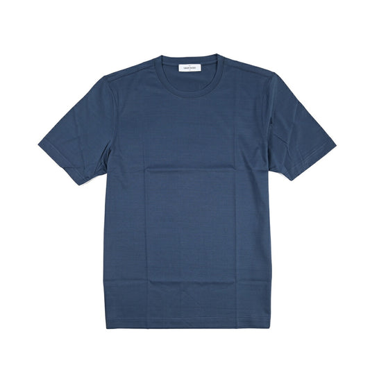26SS GRAN SASSO マーセライズコットン100% クルーネック半袖Tシャツ / FILO SCOZIA