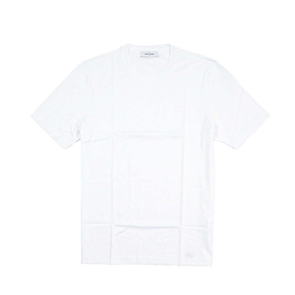 26SS GRAN SASSO マーセライズコットン100% クルーネック半袖Tシャツ / FILO SCOZIA
