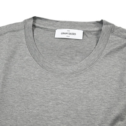 26SS GRAN SASSO マーセライズコットン100% クルーネック半袖Tシャツ / FILO SCOZIA