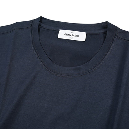 26SS GRAN SASSO マーセライズコットン100% クルーネック半袖Tシャツ / FILO SCOZIA