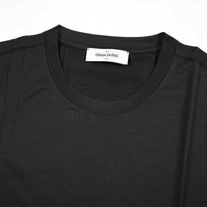 26SS GRAN SASSO マーセライズコットン100% クルーネック半袖Tシャツ / FILO SCOZIA