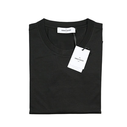 26SS GRAN SASSO マーセライズコットン100% クルーネック半袖Tシャツ / FILO SCOZIA