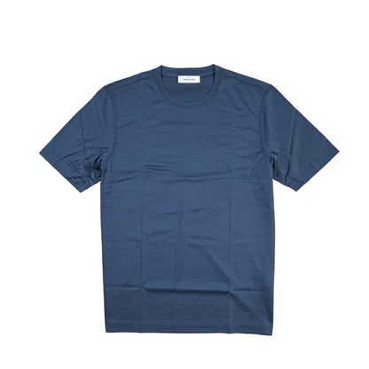 26SS GRAN SASSO マーセライズコットン100% クルーネック半袖Tシャツ / FILO SCOZIA