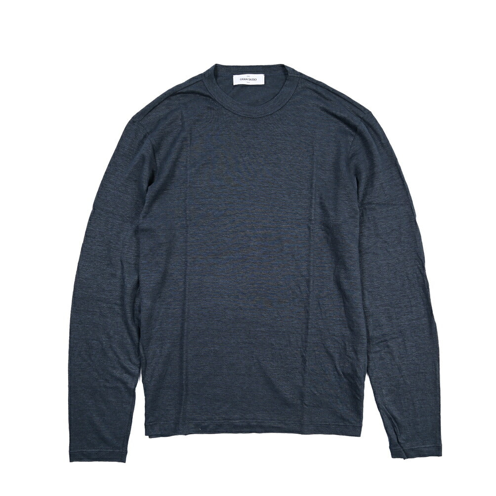 26SS GRAN SASSO リネン100% 長袖ニットTシャツ