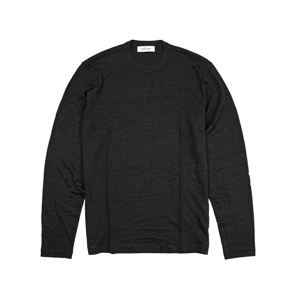 26SS GRAN SASSO リネン100% 長袖ニットTシャツ