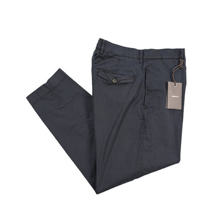 BERWICH “CHIAIA FF-GD” ストレッチコットン ノータックヘリンボーンパンツ