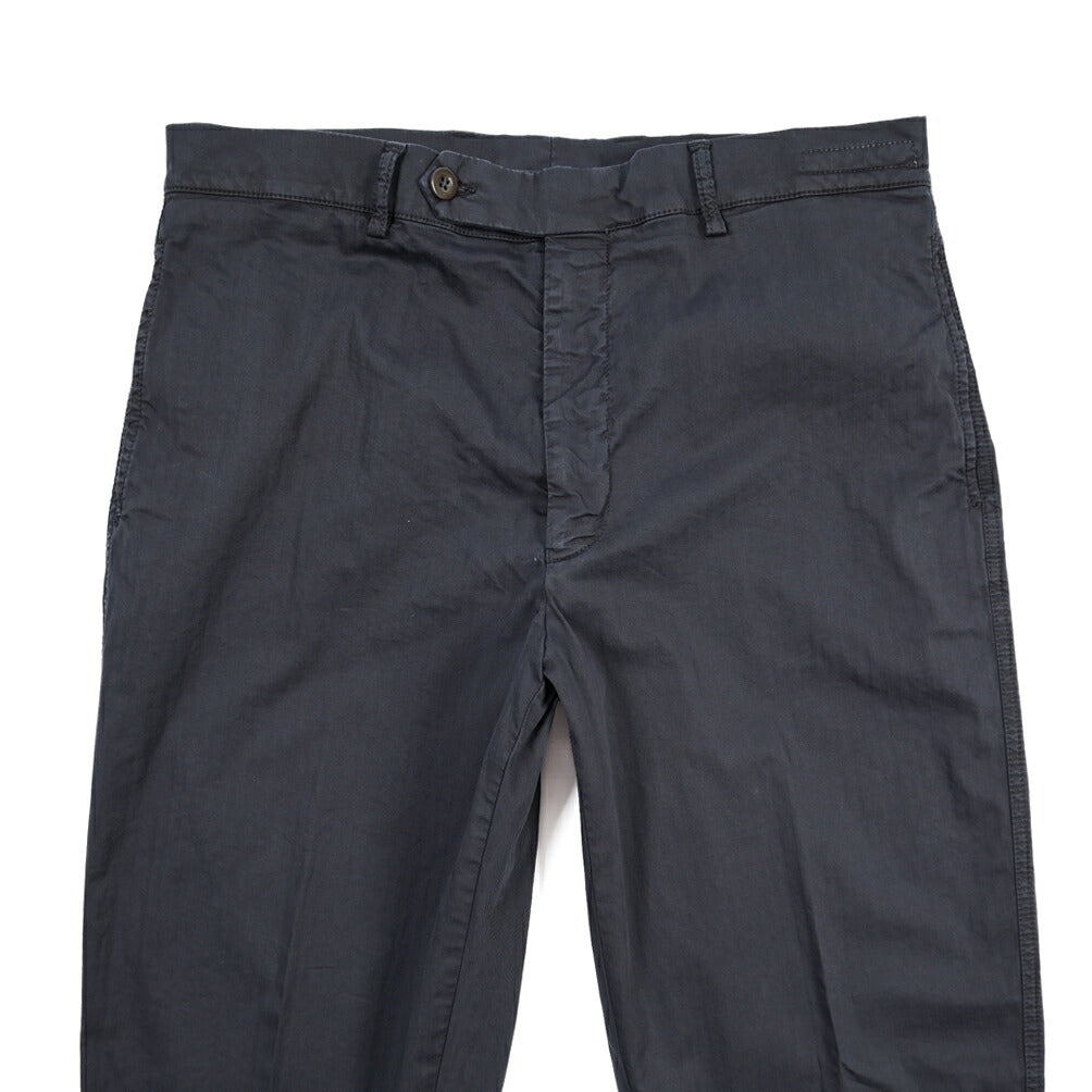 BERWICH “CHIAIA FF-GD” ストレッチコットン ノータックヘリンボーンパンツ