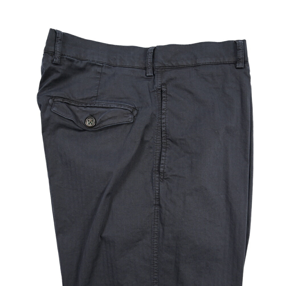 BERWICH “CHIAIA FF-GD” ストレッチコットン ノータックヘリンボーンパンツ