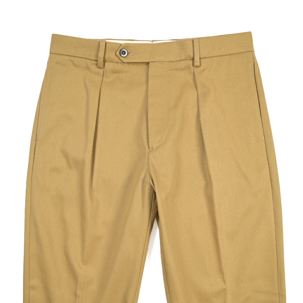 BERWICH “CHIAIA LONG” コットン100% ワンタックチノパンツ