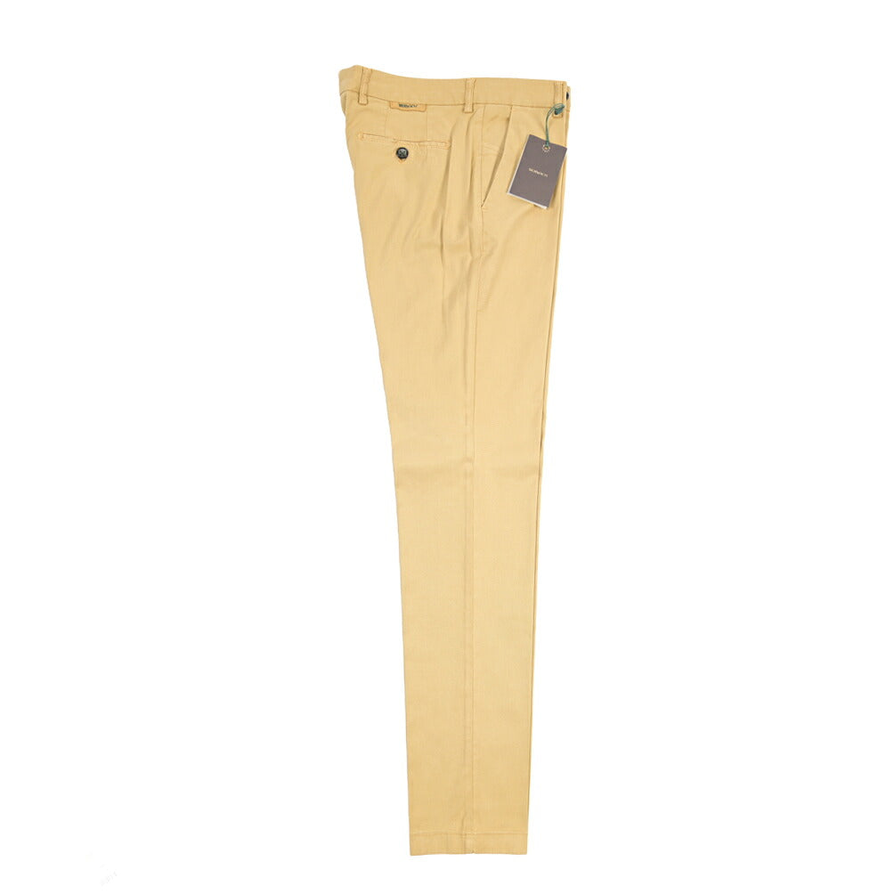 BERWICH “MORELLO-GD” ストレッチコットン ノータックチノパンツ