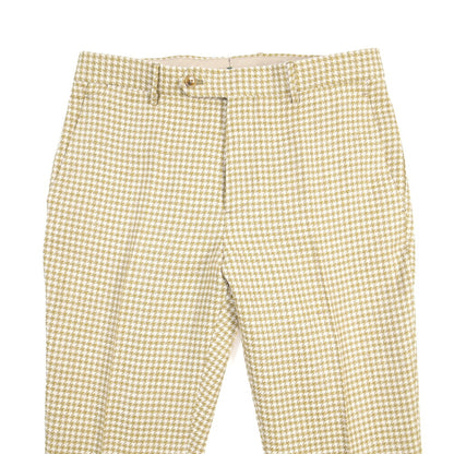 BERWICH “YRETRO LONG” リネン混コットン ノータックパンツ