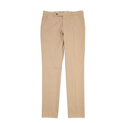 BERWICH “MORELLO-GD” ストレッチコットン ノータックヘリンボーンパンツ