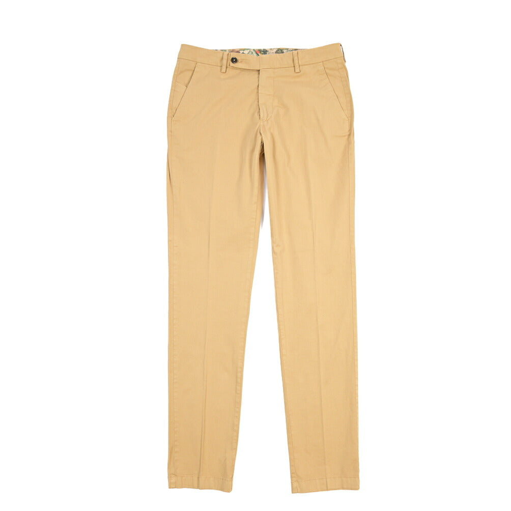 BERWICH “MORELLO-GD” ストレッチコットン ノータックチノパンツ