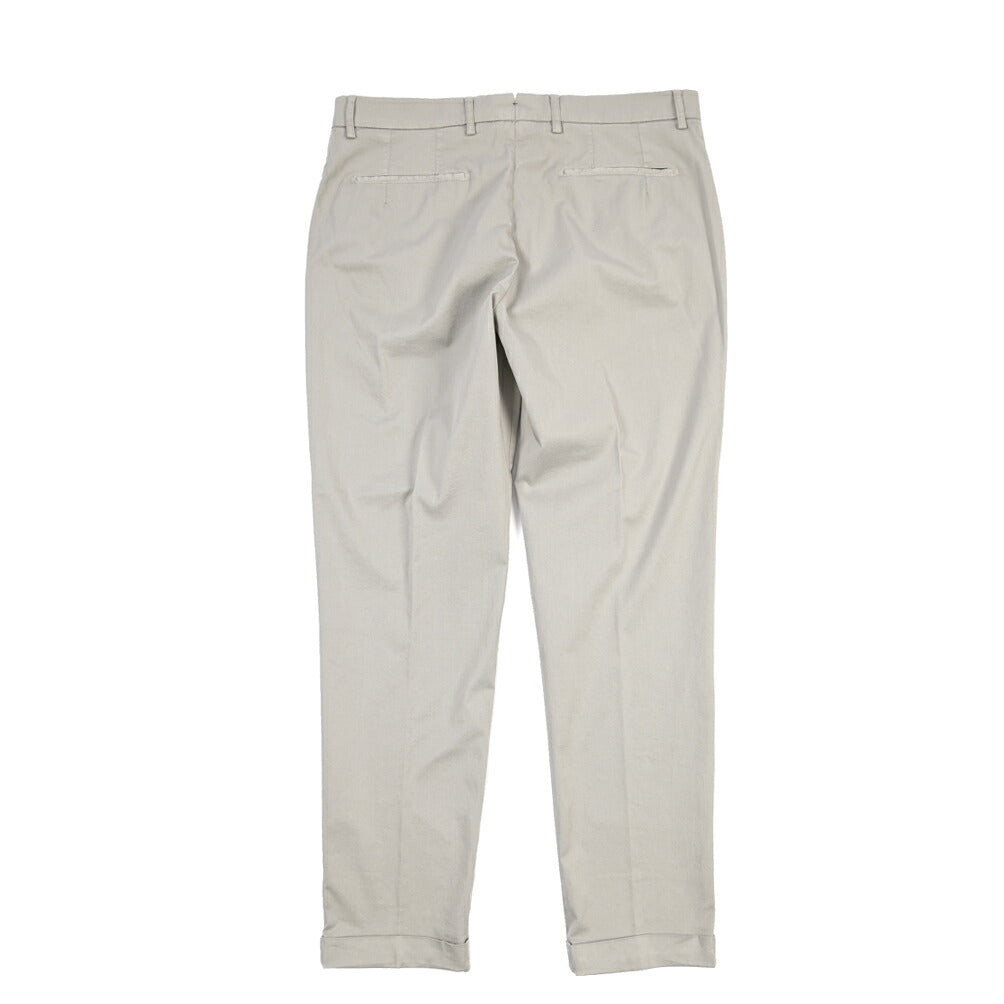 BERWICH “YRETRO-GD” ストレッチコットン ノータックチノパンツ