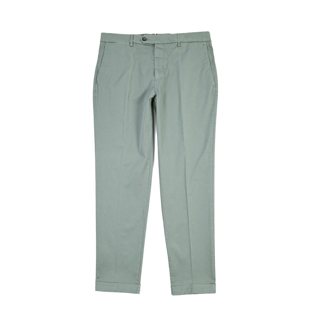 BERWICH “YRETRO-GD” ストレッチコットン ノータックチノパンツ
