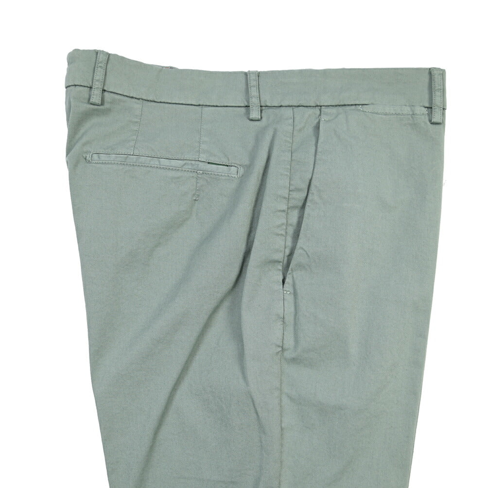 BERWICH “YRETRO-GD” ストレッチコットン ノータックチノパンツ