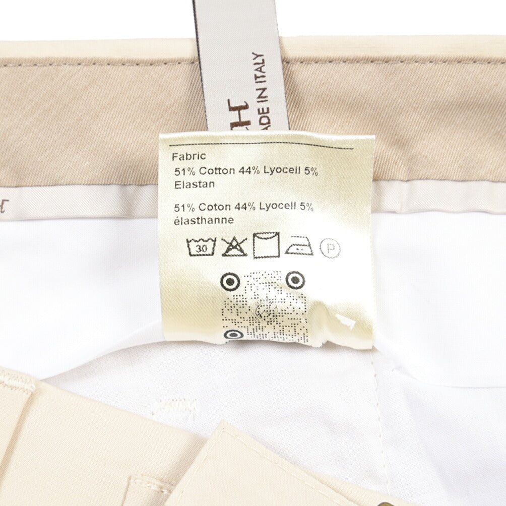 BERWICH “RETRO LONG” リヨセル混コットン ワンタックパンツ