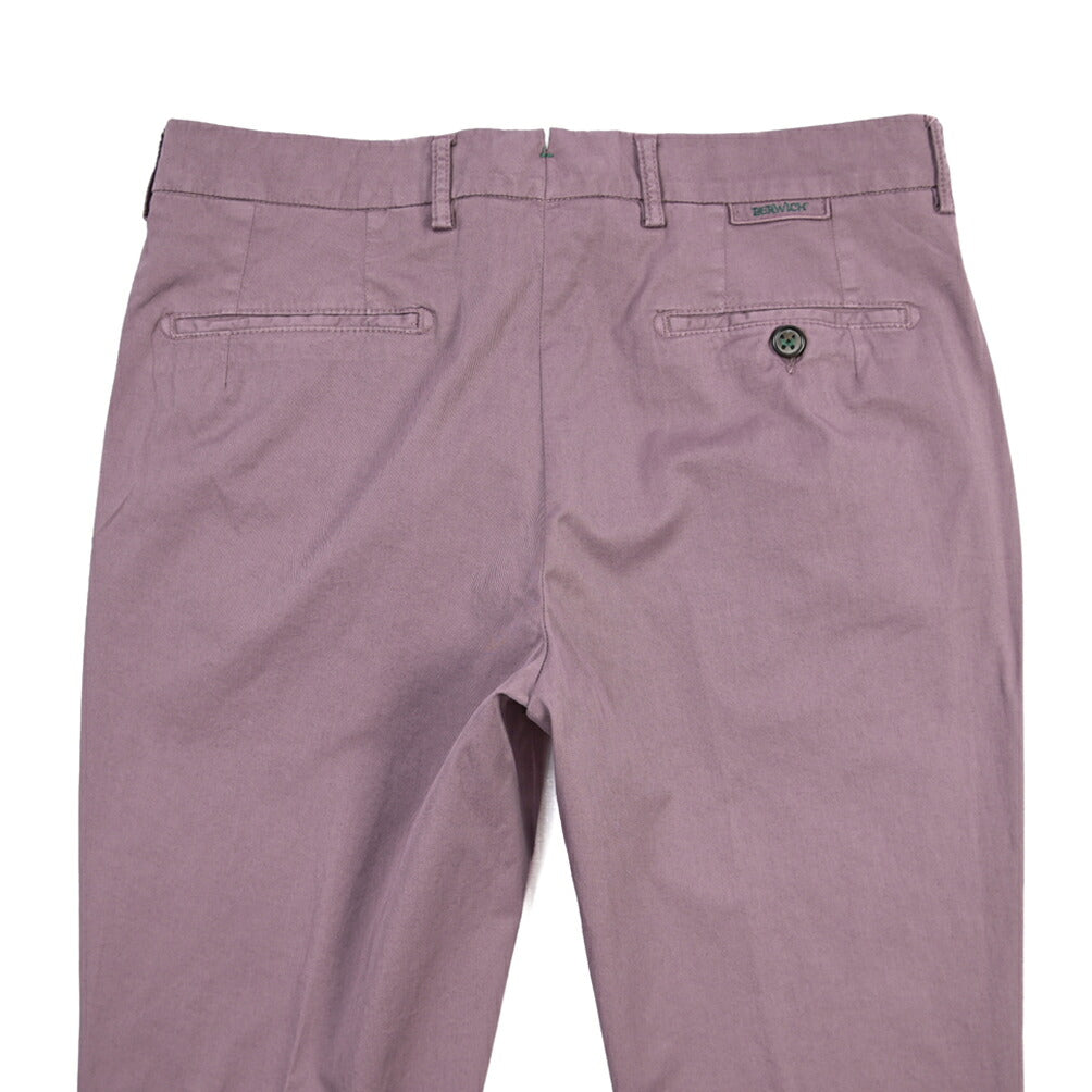 BERWICH “MORELLO-GD” ストレッチコットン ノータックチノパンツ
