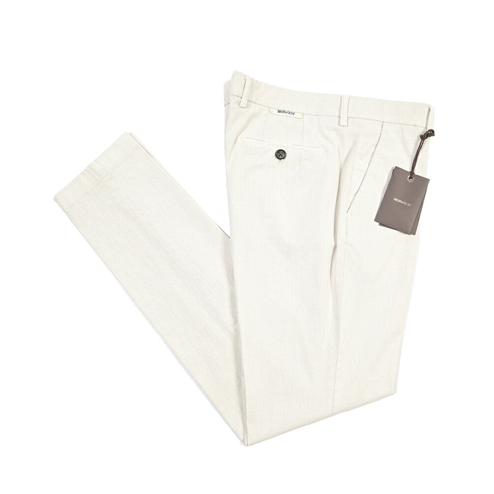 BERWICH “MORELLO-GD” リヨセル混コットン ノータックパンツ