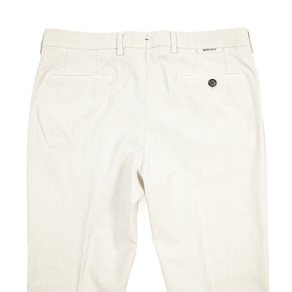 BERWICH “MORELLO-GD” リヨセル混コットン ノータックパンツ